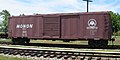 Image 7A restored Monon boxcar at the Linden Railroad Museum in Linden, Indiana (from History of Indiana)