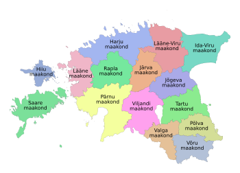 Regiunile Estoniei