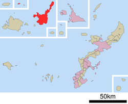 Location of Ishigaki in اوکیناوا پریفیکچر