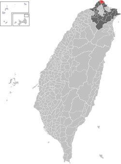 Location of Shimen in New Taipei City