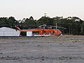 Sikorsky S-64 Aircrane Erickson Inc. Helicopter during O'Sullivan bushfire, Manjimup airport, February 2015.