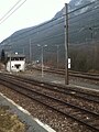 Longeray viaduct seen from Léaz-Longeray junction, with a Paris bound TGV coming from Evian