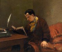 Gustave Courbet, Portrait de Charles Baudelaire, 1848.