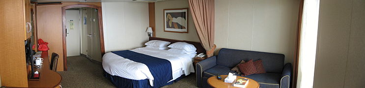 A junior suite on Radiance of the Seas