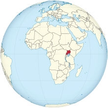 Uganda on the globe (Africa centered).svg