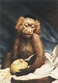 Gabriel von Max: Monkey with lemon