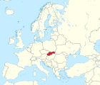 Localisation de la Slovaquie en Europe