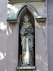 Statue des Johannes Tauler an der Kirche „Saint-Pierre-le-Jeune protestant“ in Straßburg