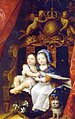 Le futur Louis XIV à droite et son frère cadet Philippe d'Orléans à gauche, fils de Louis XIII.