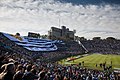 Flag in the historical Estadio Centenario, Montevideo.