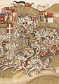 Image 20The Battle of Laupen (1339) between Swiss forces and an army of the Dukes of Savoy (Diebold Schilling the Elder, 1480s). (from History of Switzerland)