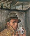 Felix Nussbaum Autoportrait au passeport juif, vers 1940