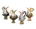 Four Elements Porcelain Ewers by Meissen, 18th century.