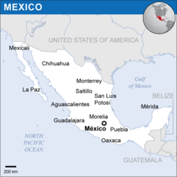 Location of Mexico