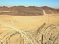 Egypt-Israel border, looking north from the Eilat Mountains.