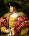 Image 39Louis II of Hungary and Bohemia – the young king, who died at the Battle of Mohács, painted by Titian. (from History of Hungary)