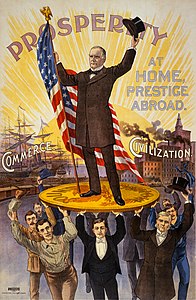 William McKinley campaign poster, by the Northwestern Litho. Co (edited by NativeForeigner)