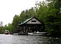 Prospect Point Camp boathouse