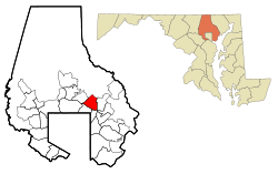 Location of Carney, Maryland