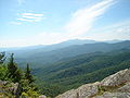 Utsikt frå Blowing Rock i Nord-Carolina.