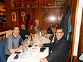 Pranzo al ristorante " La Carrettiera" di Milano. Da sinistra in senso orario: Kaspo, Ettorre, Sara Buda, Civvi, Patrizia Baldi, Daniele Saibene, Gianfranco e Fcarbonara