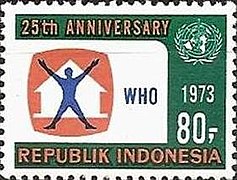 Stamp of Indonesia - 1973 - Colnect 257449 - World Health Organization.jpeg