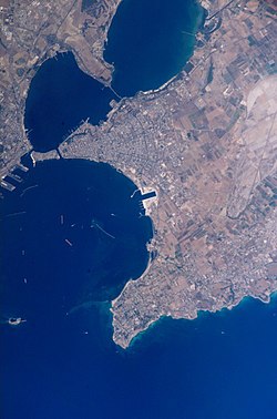 تصویر ماهواره ای تارانتو
