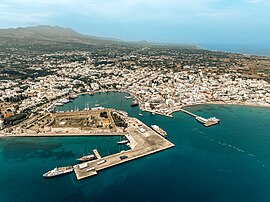 Aerial view of Kos town