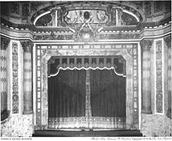 Proscenium and curtain