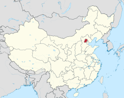 چین دے اندر بیجنگ بلدیہ دا محل وقوع