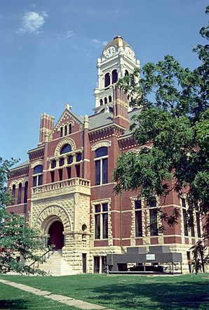 Das Franklin County Courthouse in Hampton, gelistet im NRHP Nr. 76000772[1]