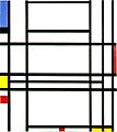 Image 43Piet Mondrian, "Composition No. 10" 1939–1942, De Stijl (from History of painting)