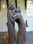 Ernst Barlach: Das Wiedersehen / Återseendet (1926), brons, 48 cm hög, beslagtagen i augusti 1937 på Städelsches Kunstinstitut und Städtische Galerie i Frankfurt am Main, dit den inköpts för medel ur en stiftelse 1931. Sommaren 1939 auktionerades den ut i Luzern och ropades in för 1500 Sfr av en samlare från Zürich. 1952 förvärvades den av en konsthandel i Mannheim. Tillhör nu Kunsthalle Mannheim.