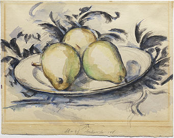 Paul Cézanne, Three Pears, ca. 1888-90[72]