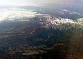 奥・那須岳と手前・西郷貯水池空撮