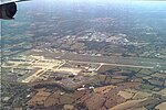 Thumbnail for File:London Gatwick viewed from McDonnell Douglas DC-8-63 C-FCPP Worldways Canada, after take-off, August 1990. (5499517203).jpg