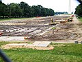 Reflecting Pool undergoing reconstruction (June 2011)