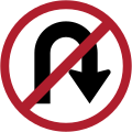 No right U-turn