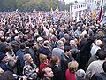 Manifestação pela Revolução Rosa na Praça da Liberdade