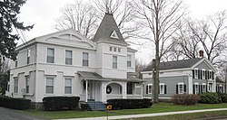 Homes in Dryden's historic district (2010)