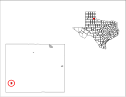 Location in Hall County (circled)