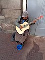 Street musician in Quito.