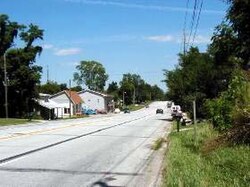 Manhattan is a small town along the National Road.