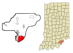 Location in the state of Indiana