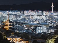 京都市都心部の夜景