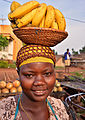 Banana vendor, Uganda