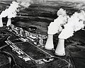 Image 42The Calder Hall nuclear power station in the United Kingdom, the world's first commercial nuclear power station. (from Nuclear power)