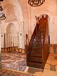 Minbar of the mosque, standing next to the mihrab