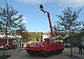 A Marder infantry fighting vehicle converted for use as a firefighting vehicle with the German Fire Services