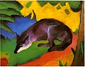 Blauschwarzer Fuchs (Le Renard bleu-noir), 1911, huile sur toile (63,5 × 50 cm), Von der Heydt Museum (Wuppertal).